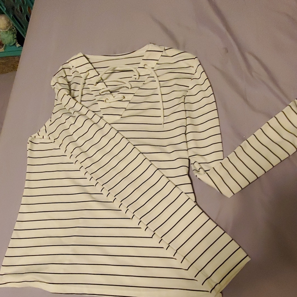 White striped top